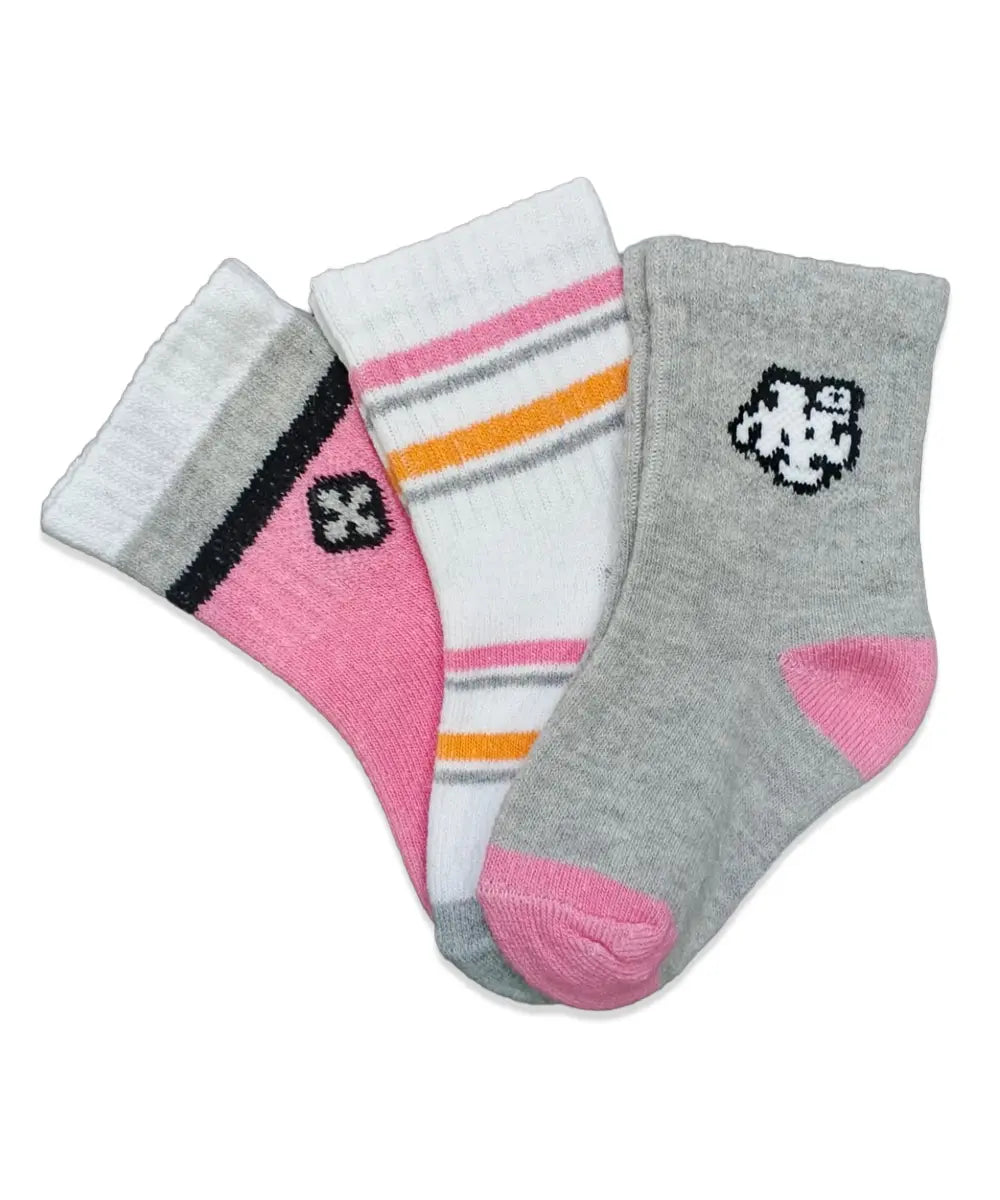 Blush & Heather Girls 3-Pack
