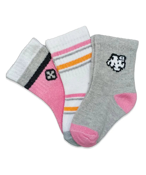 Blush & Heather Girls 3-Pack