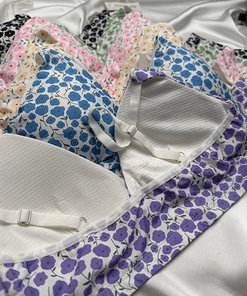 BRA SET FLOWERS - 8118