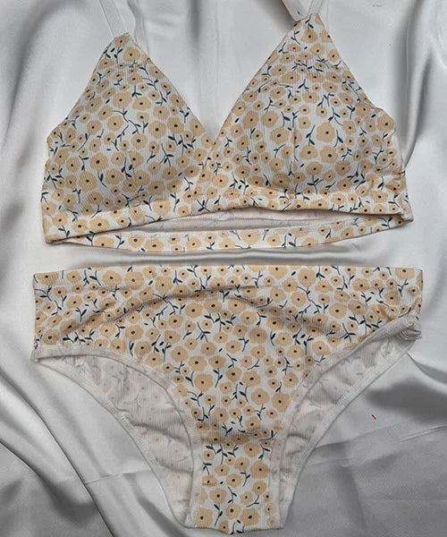BRA SET FLOWERS - 8118