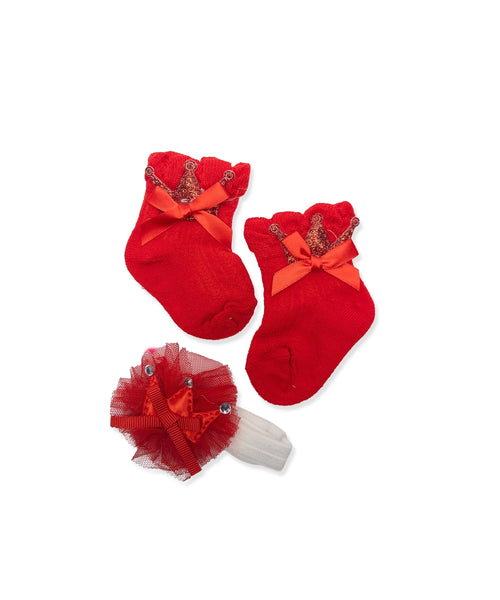 Red & Crown Baby Set