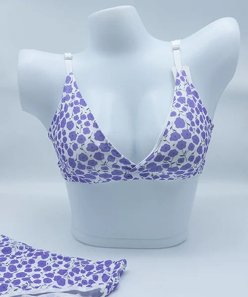 BRA SET FLOWERS - 8118
