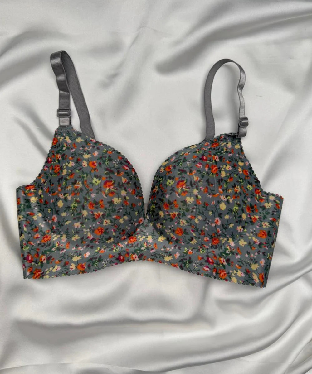 FLOWERS FOAM BRA - 296
