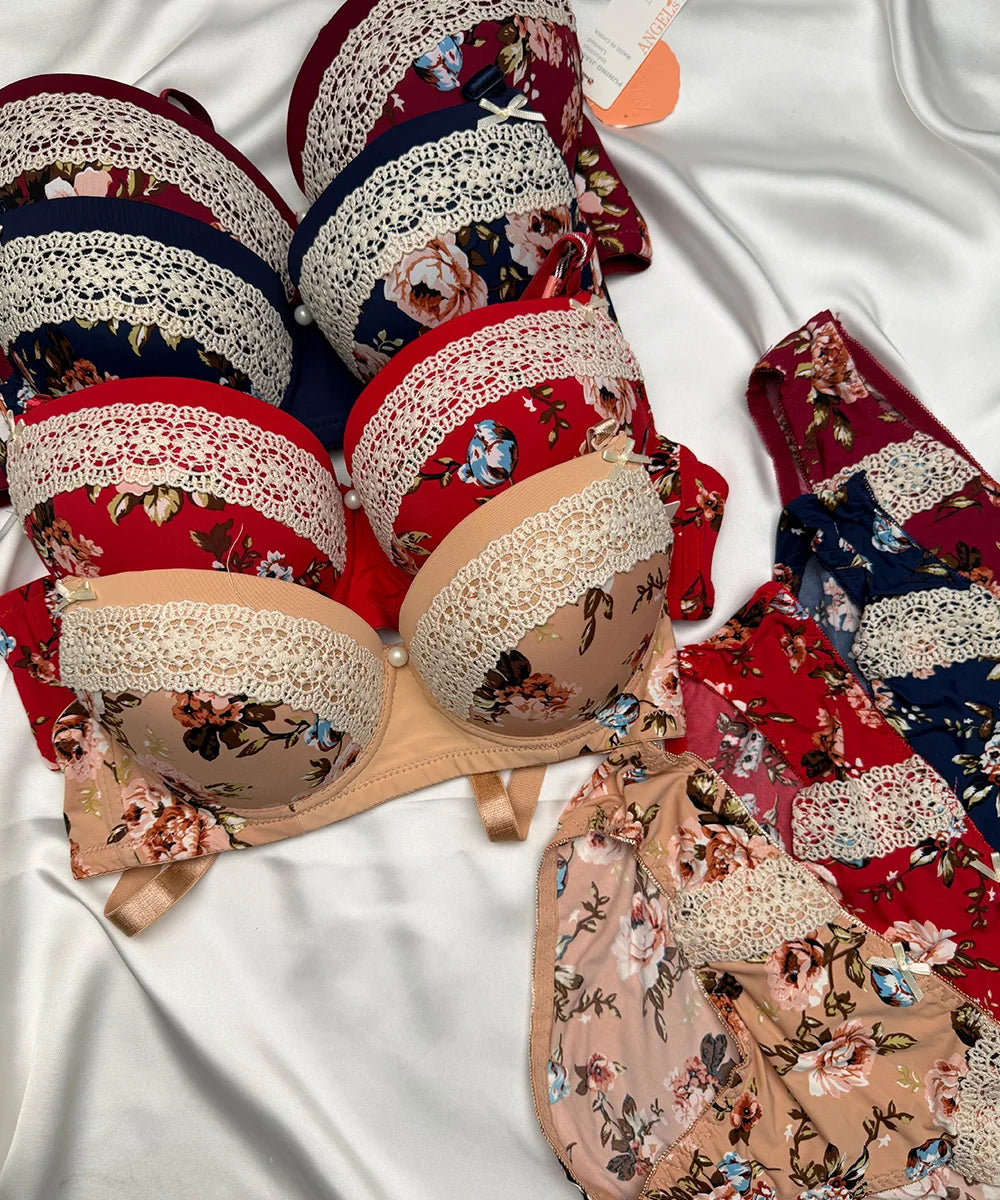 BRA SET FLOWERS - A24004