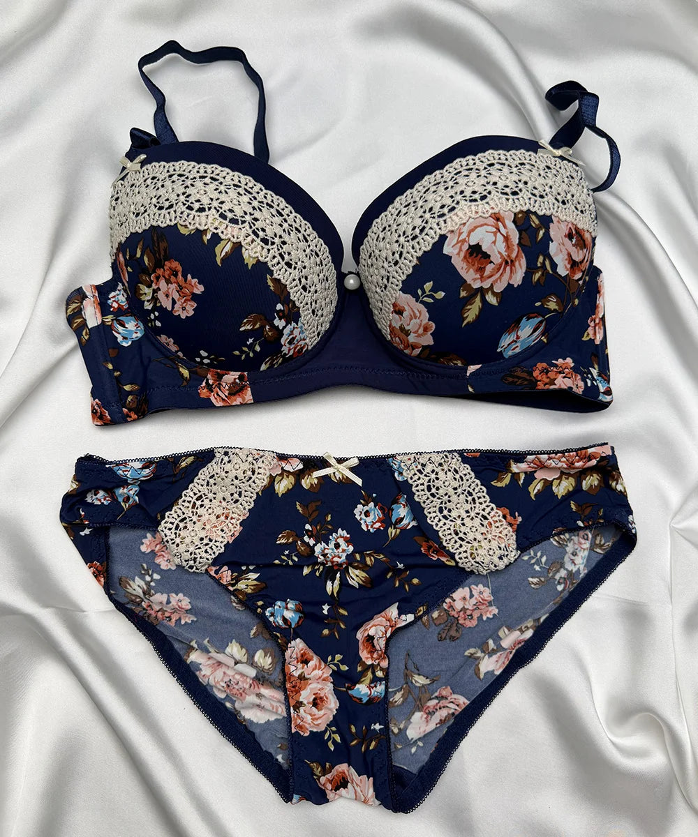 BRA SET FLOWERS - A24004