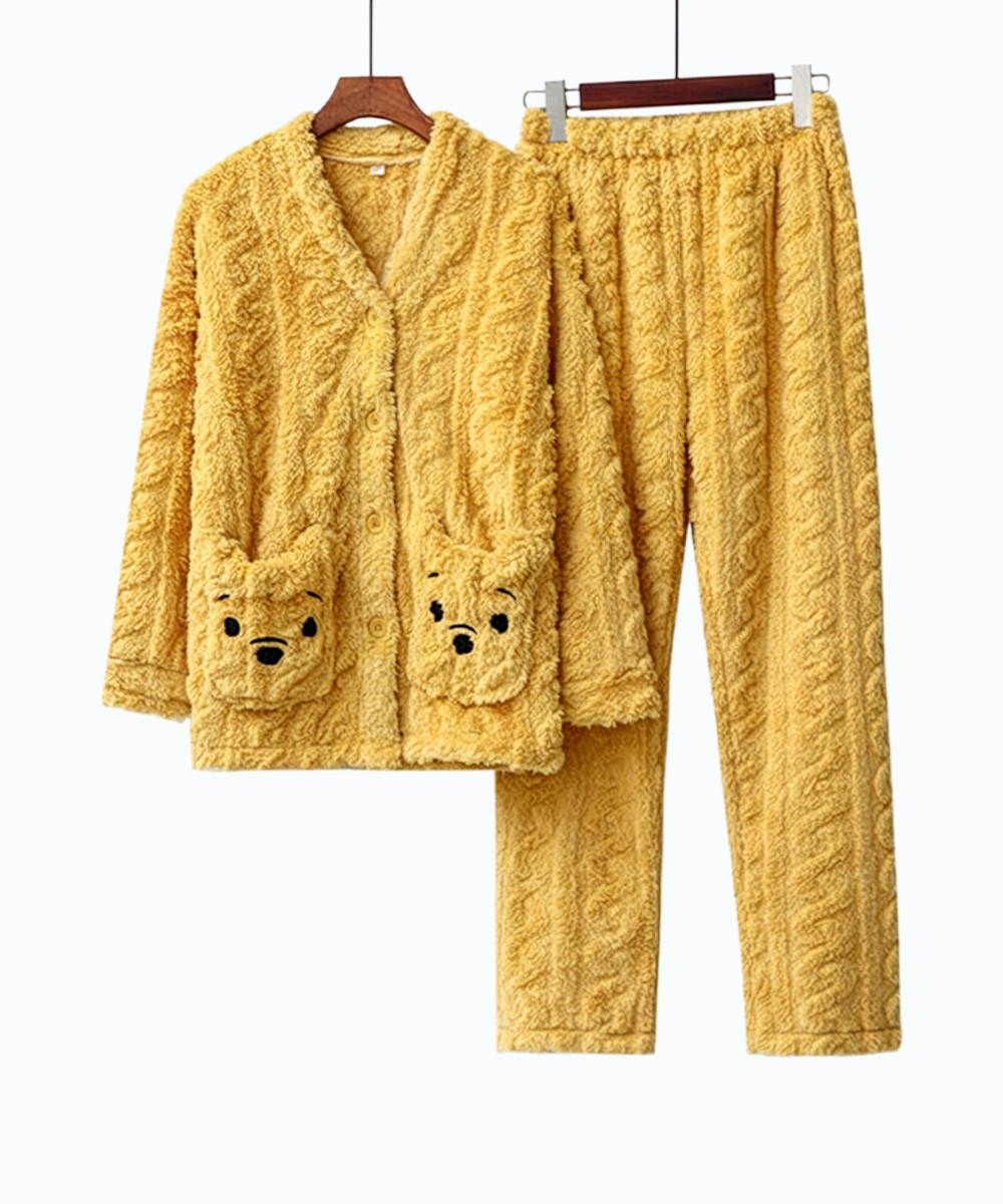 Cute Bear Face Plush Nightsuit