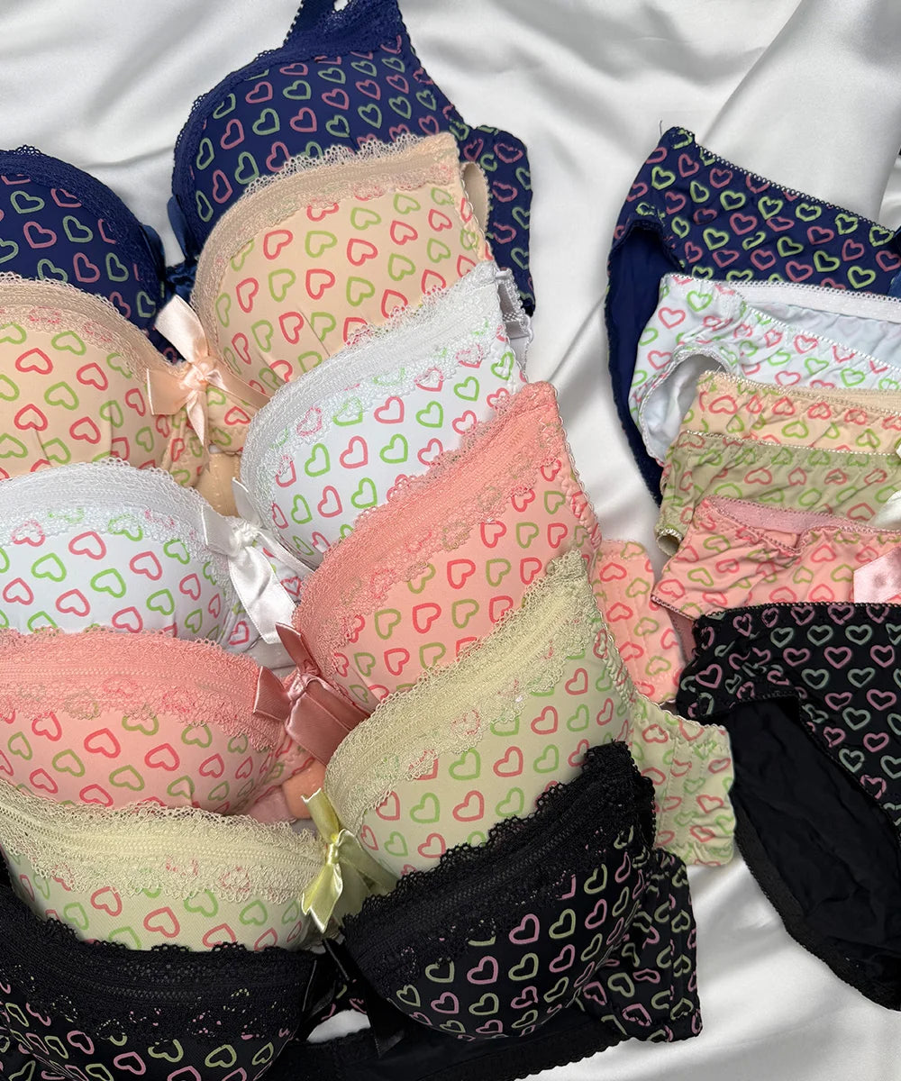 BRA SET HEART DESIGN - 946