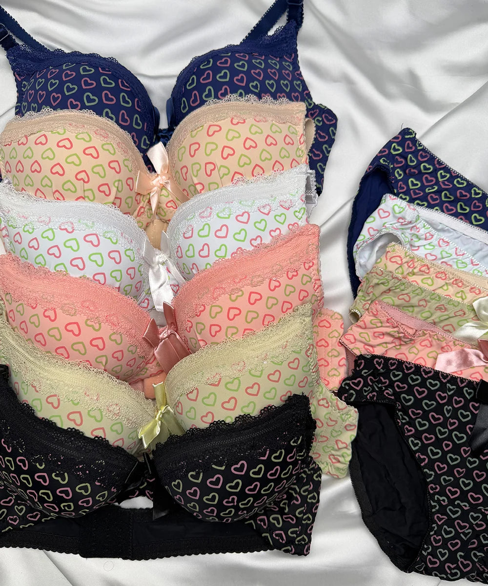 BRA SET HEART DESIGN - 946