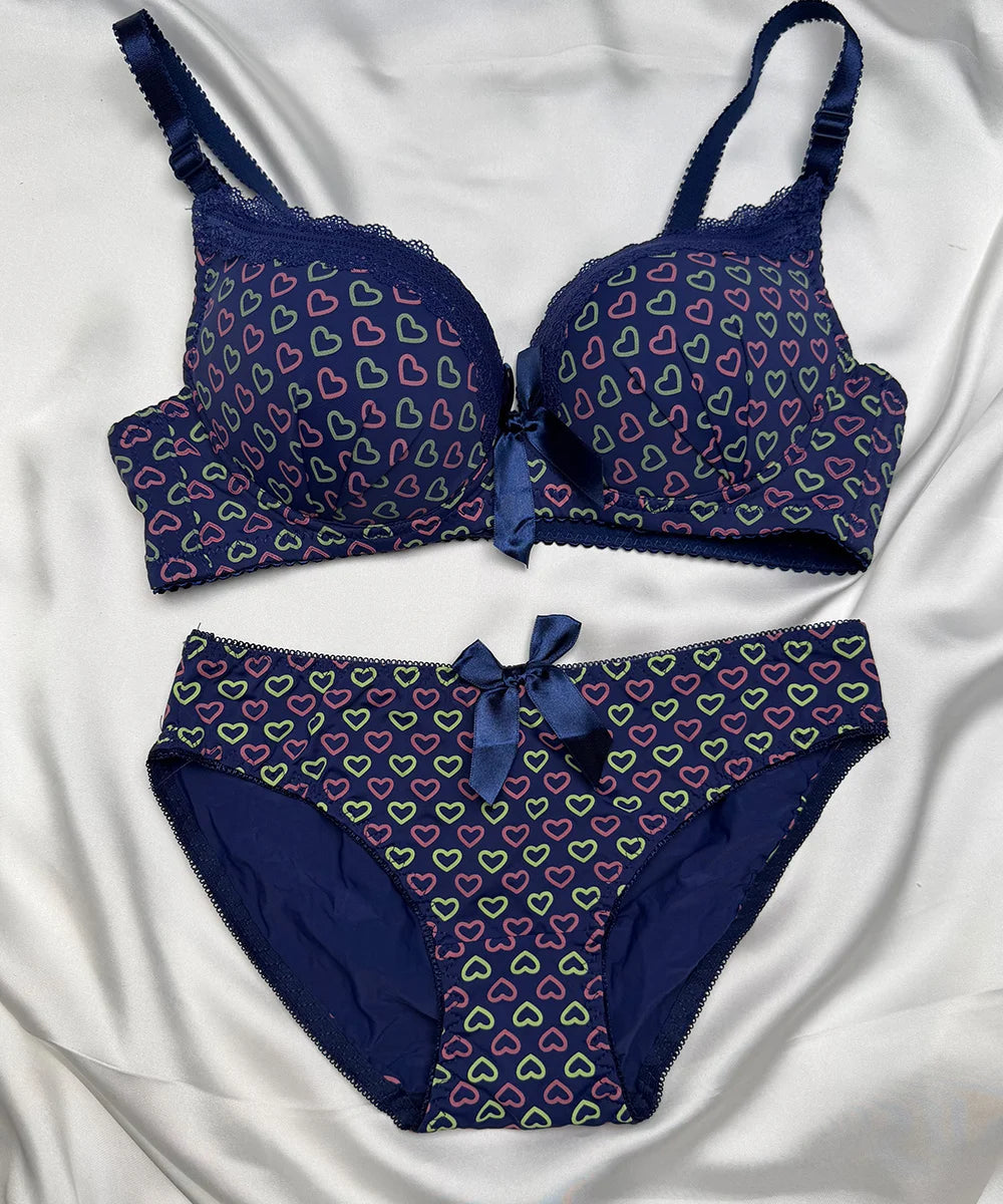 BRA SET HEART DESIGN - 946