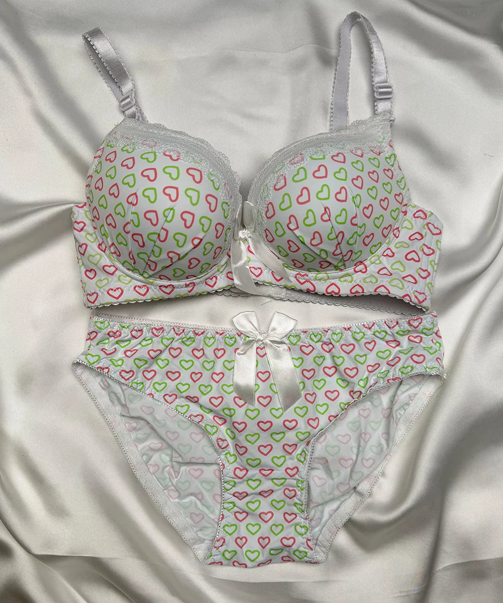 BRA SET HEART DESIGN - 946