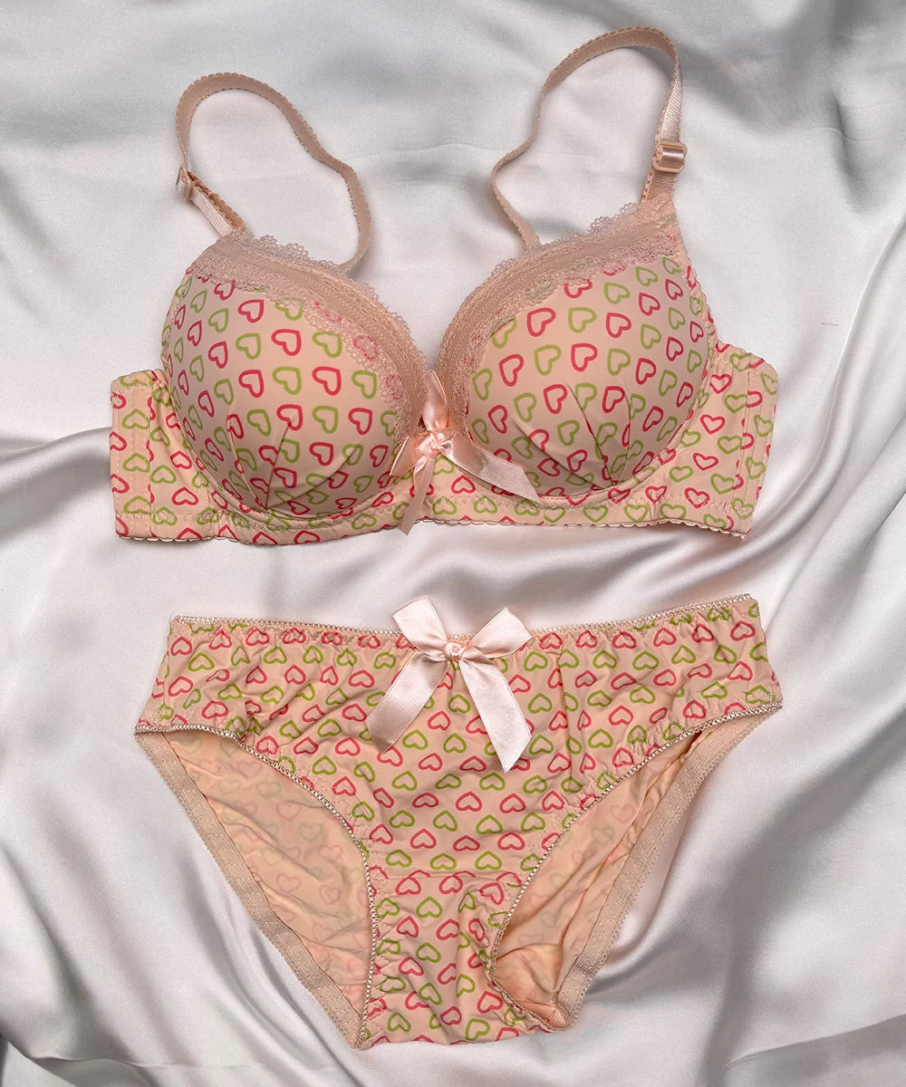 BRA SET HEART DESIGN - 946