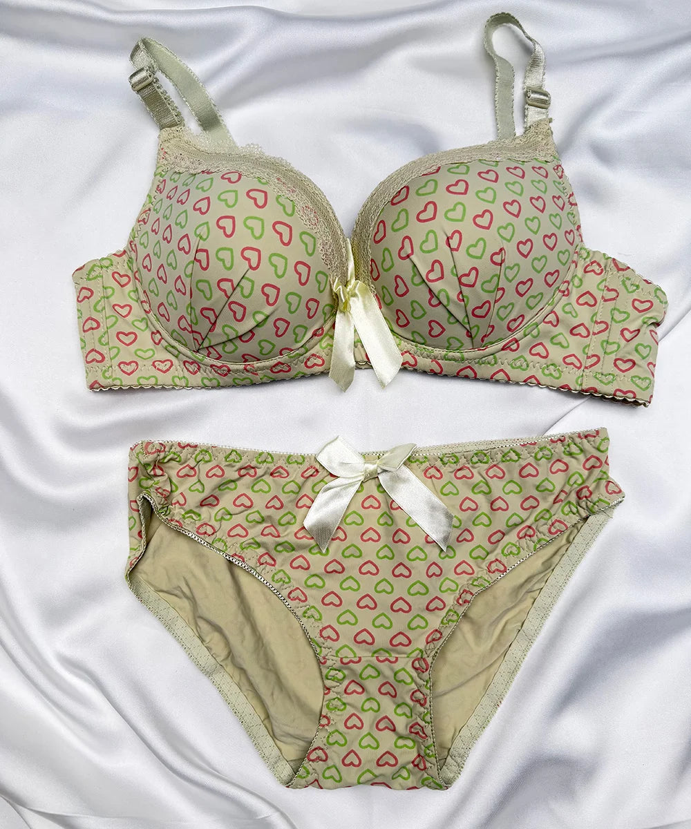 BRA SET HEART DESIGN - 946