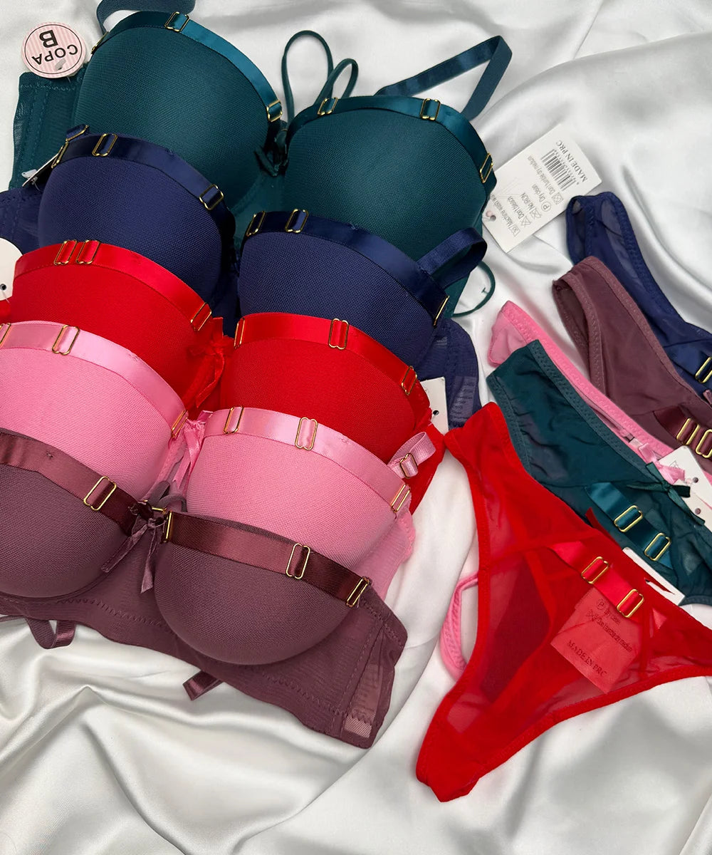 BRA SET WITH NECK LOOP - 55153