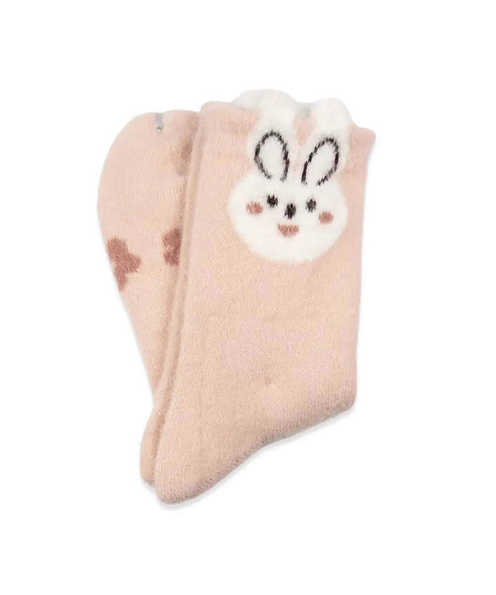 Bunny Smiles Women’s Towel Socks