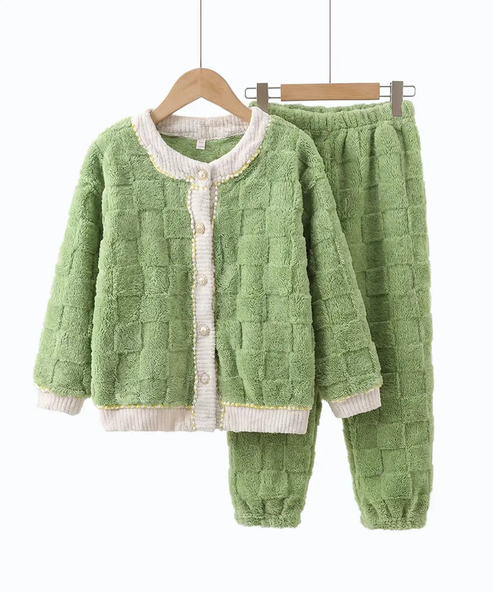 Sage & White Night Suit