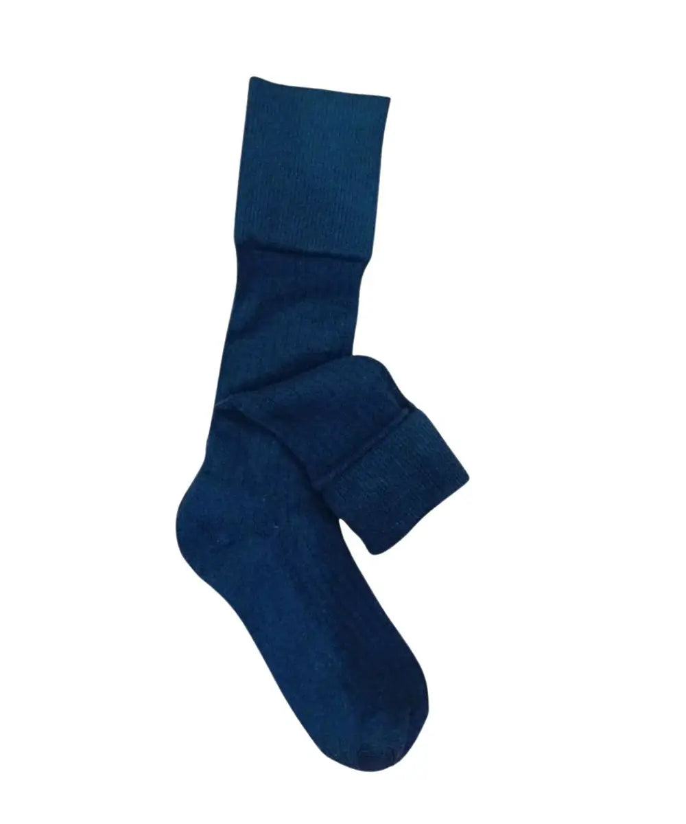 Navy Turn-Cuff Boys Socks