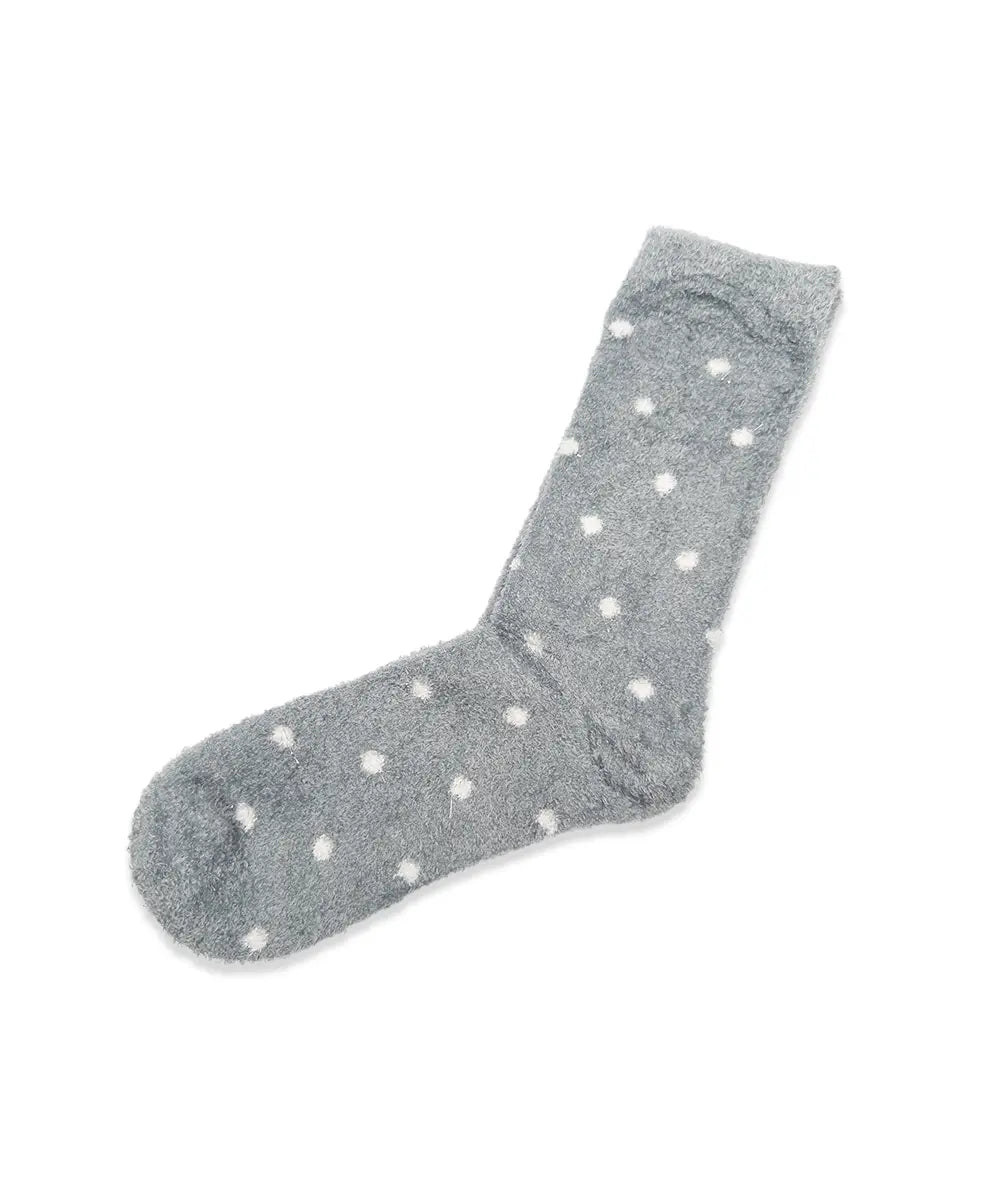 Polka Dot Velvet Women's Socks 1 Pair