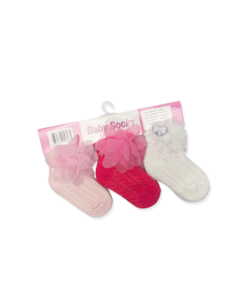Pink & Flower Baby 3-Pack