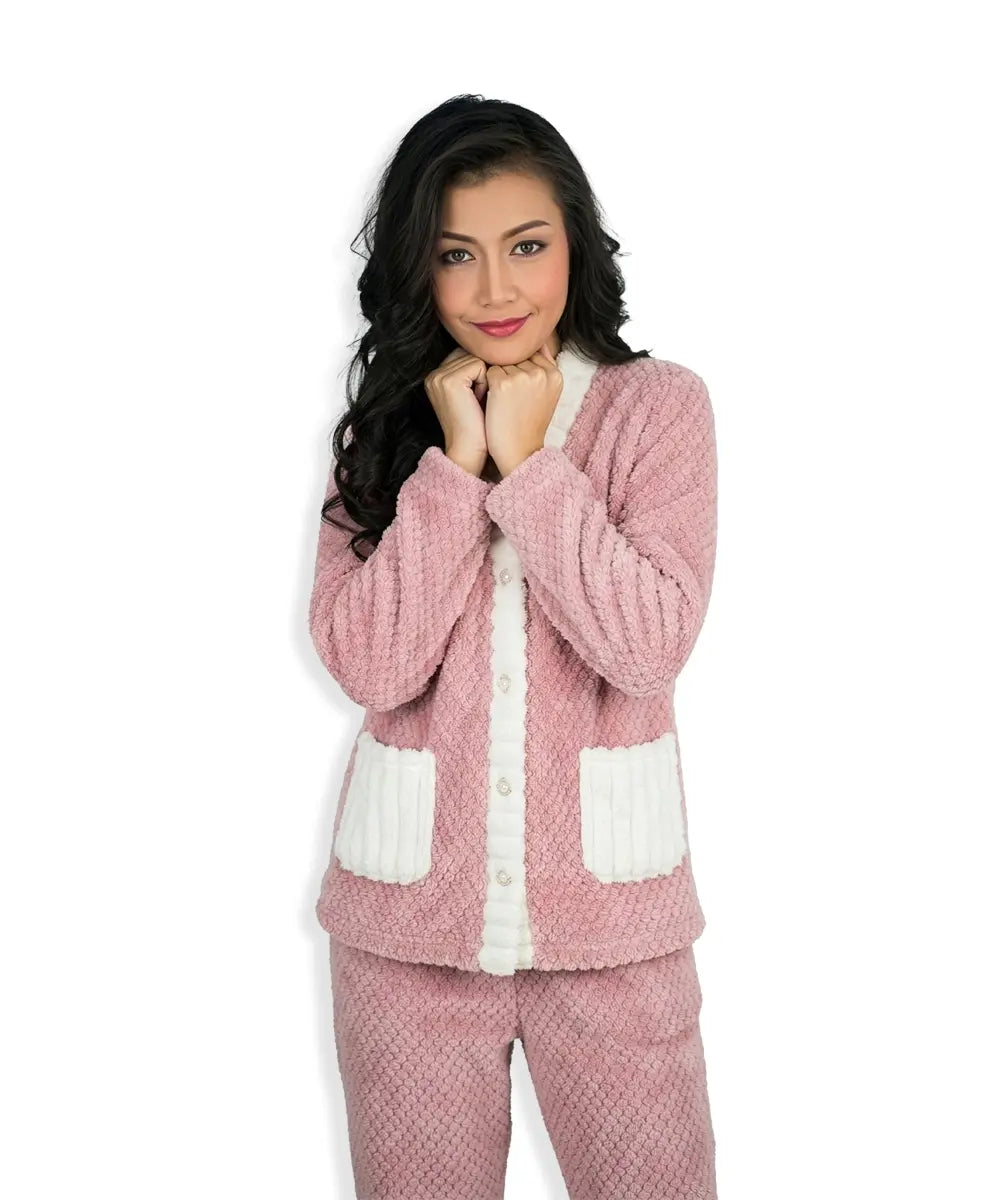 Pink & White Night Suit