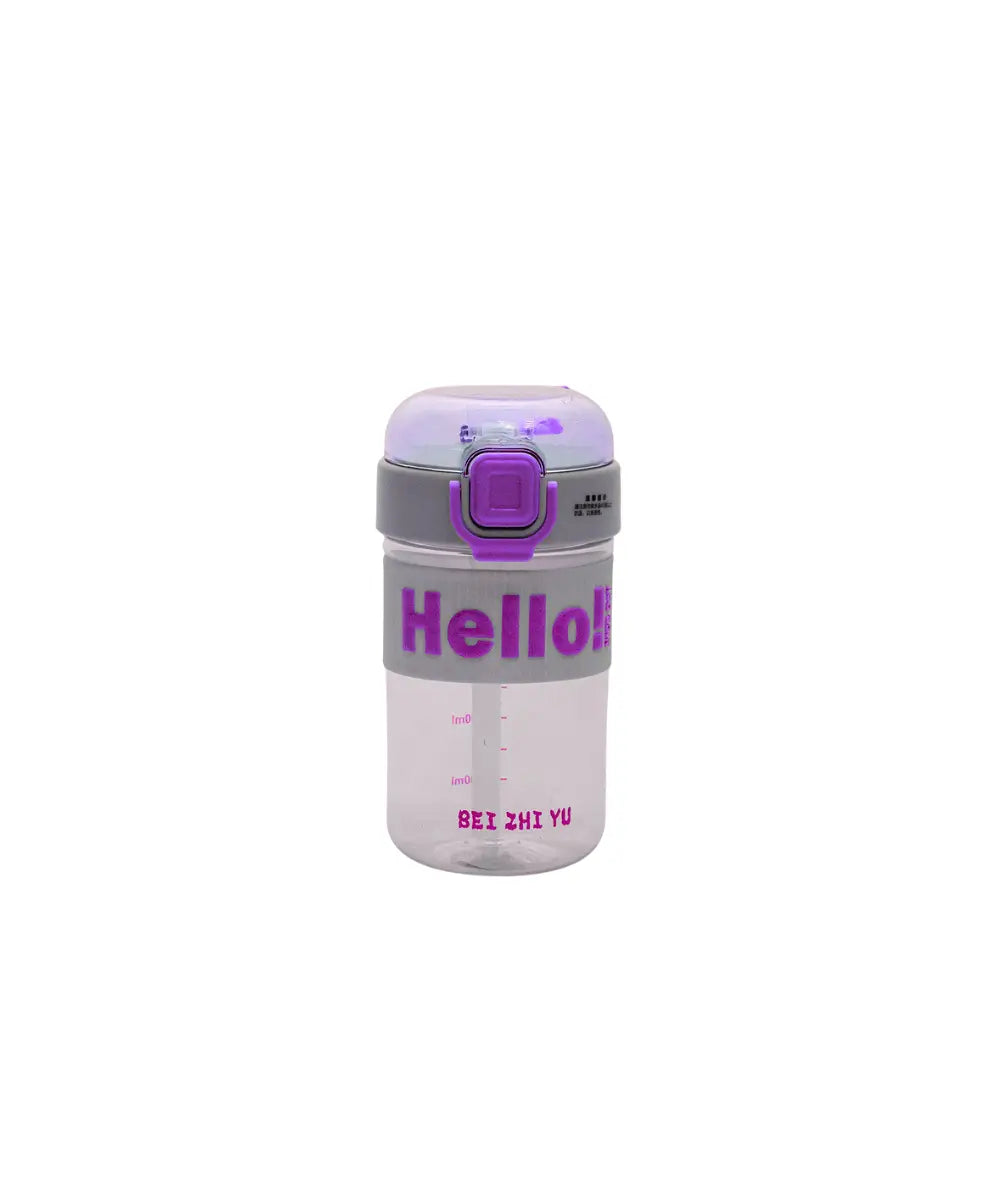 Water Bottle Hello Transparent