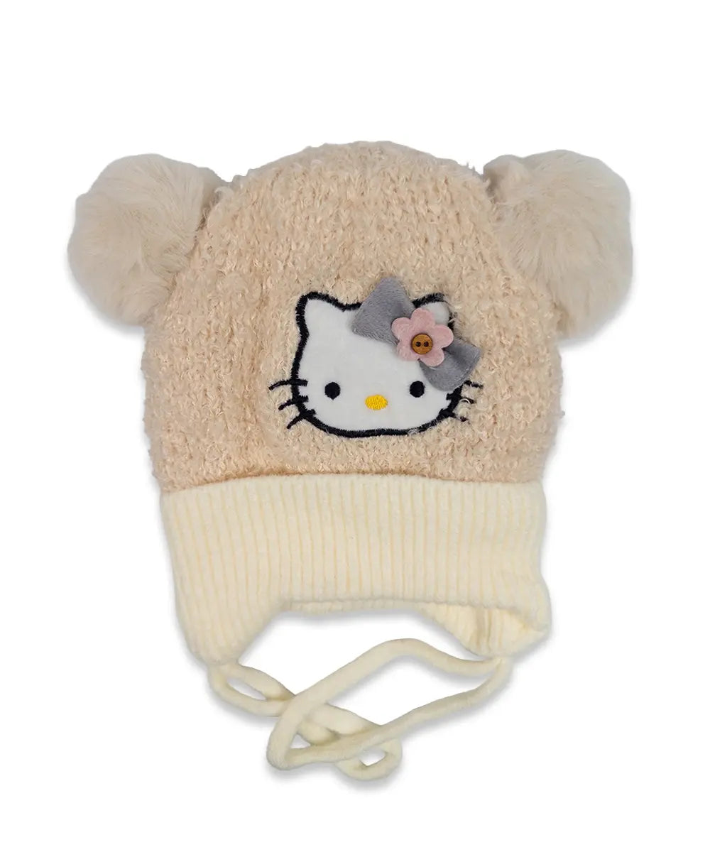Girls Hello Kitty Fuzzy Ear Hat