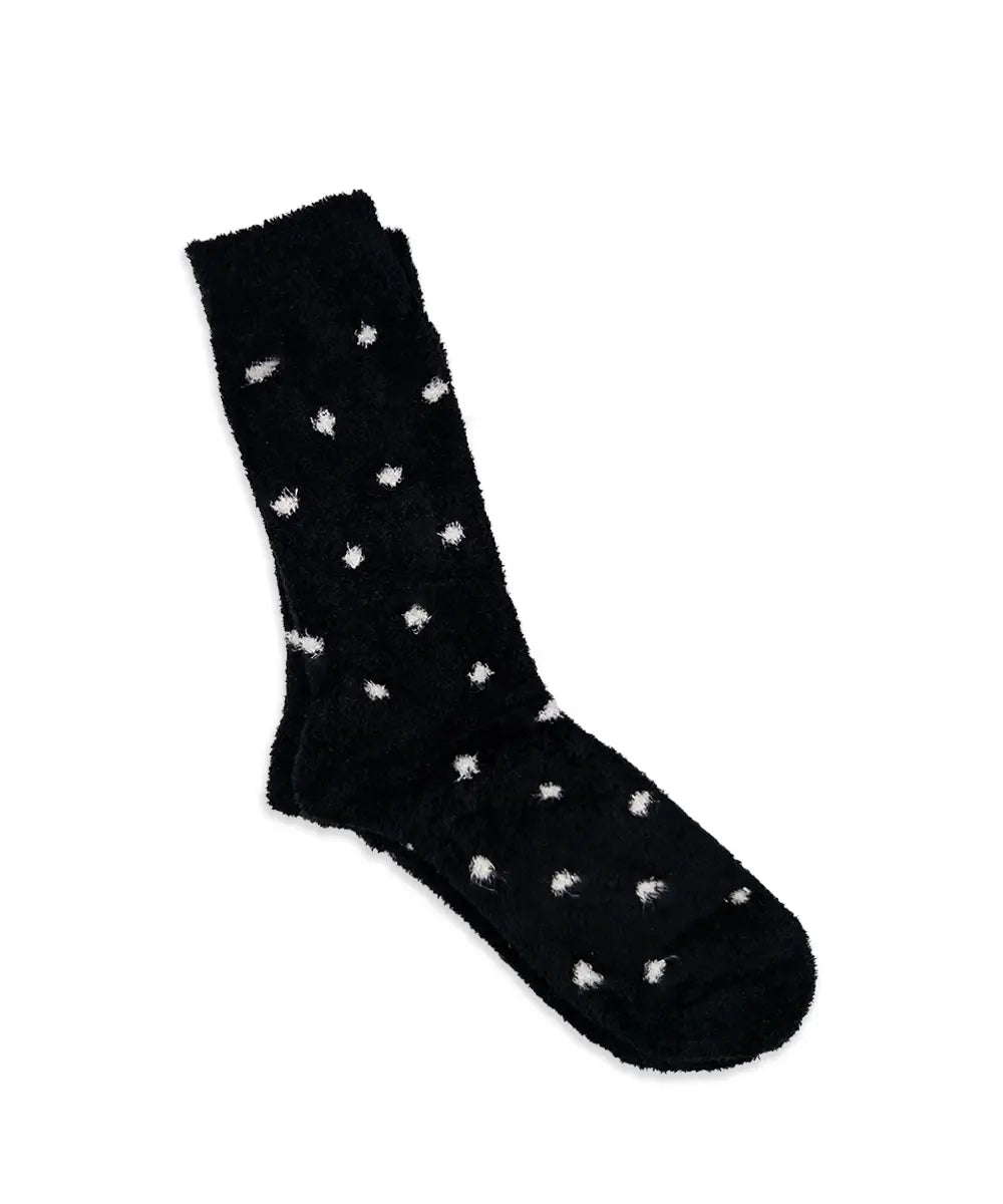 Polka Dot Velvet Women's Socks 1 Pair