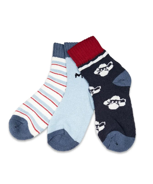 Boys' Nautical Adventure Towel Socks 3-Pack