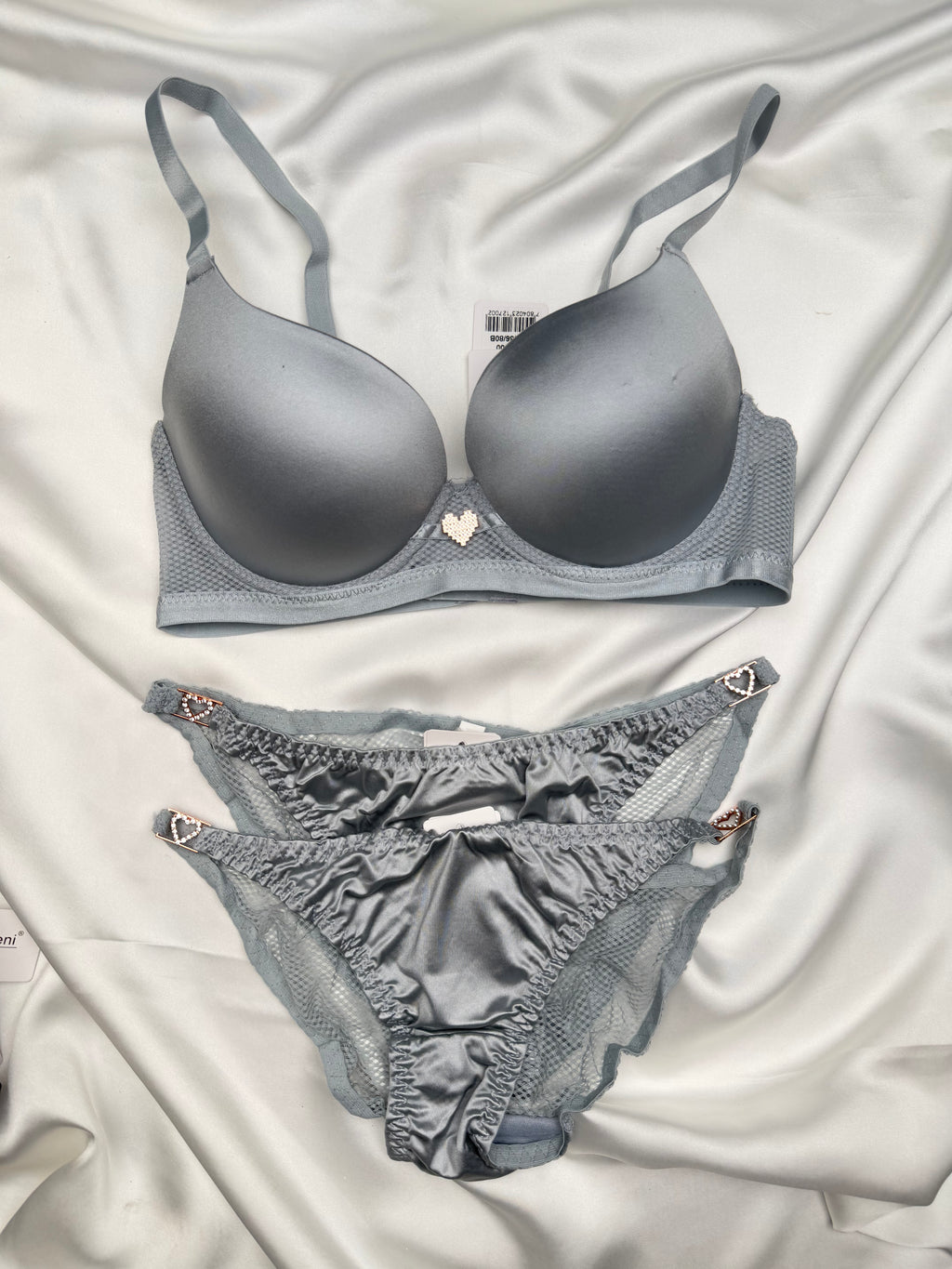 Midnight Navy Lace Bra Set