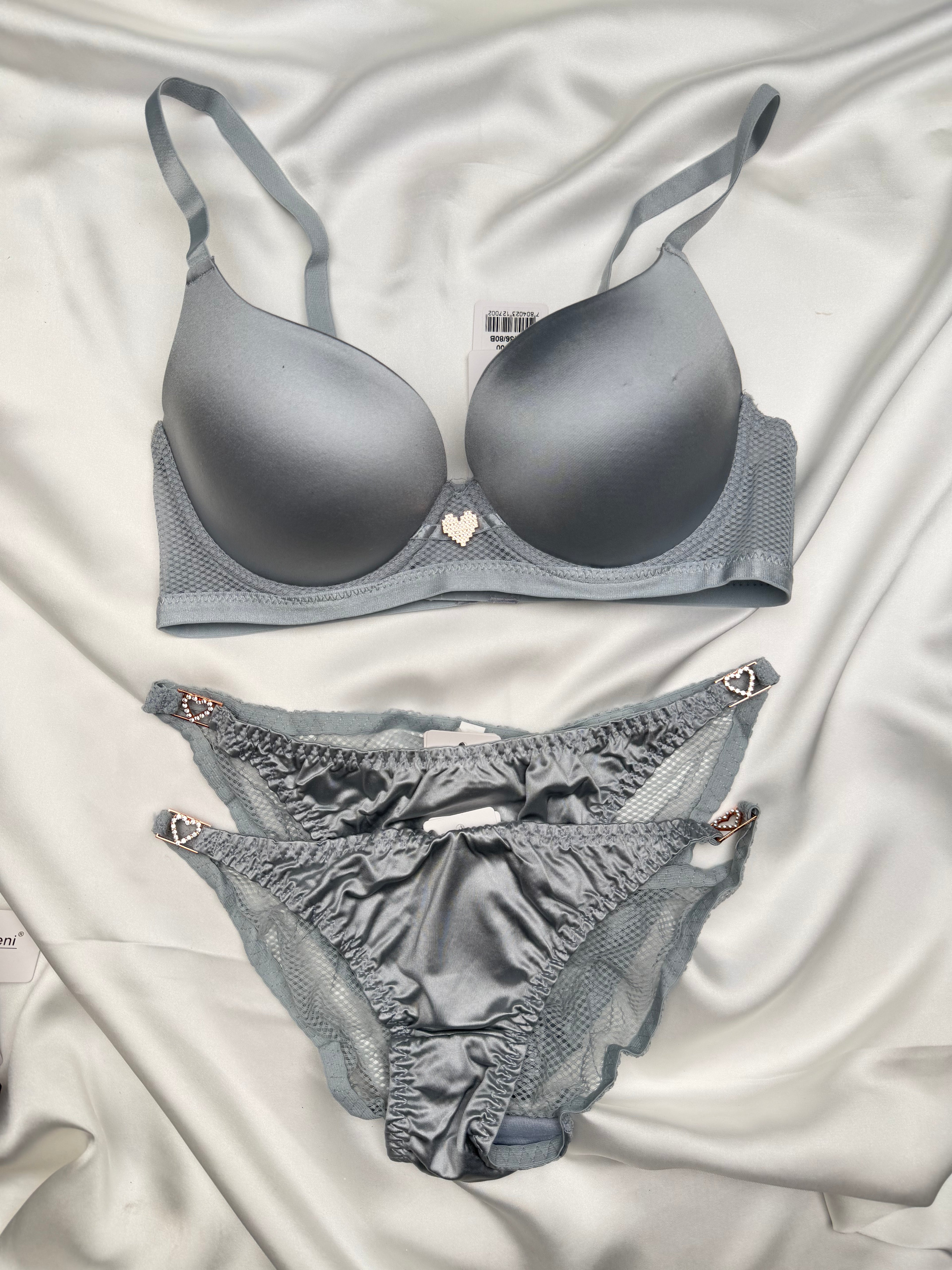 Midnight Navy Lace Bra Set