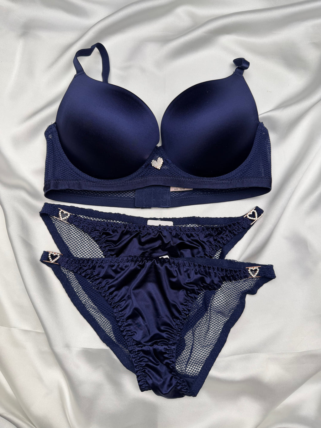 Midnight Navy Lace Bra Set