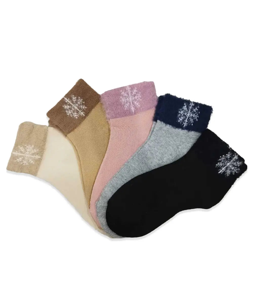 Snowflake Winter Ankle Socks 1 Pair