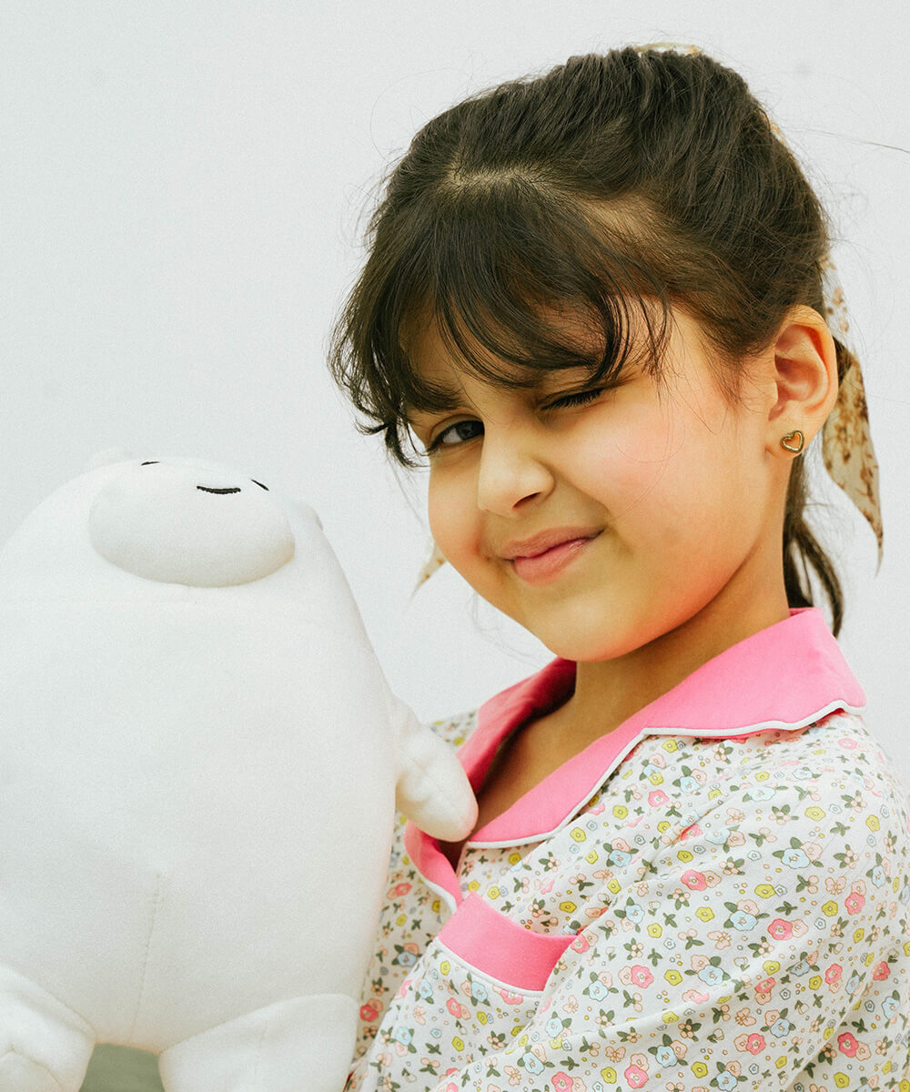 Bloomy Dreams Button Down Night Suit