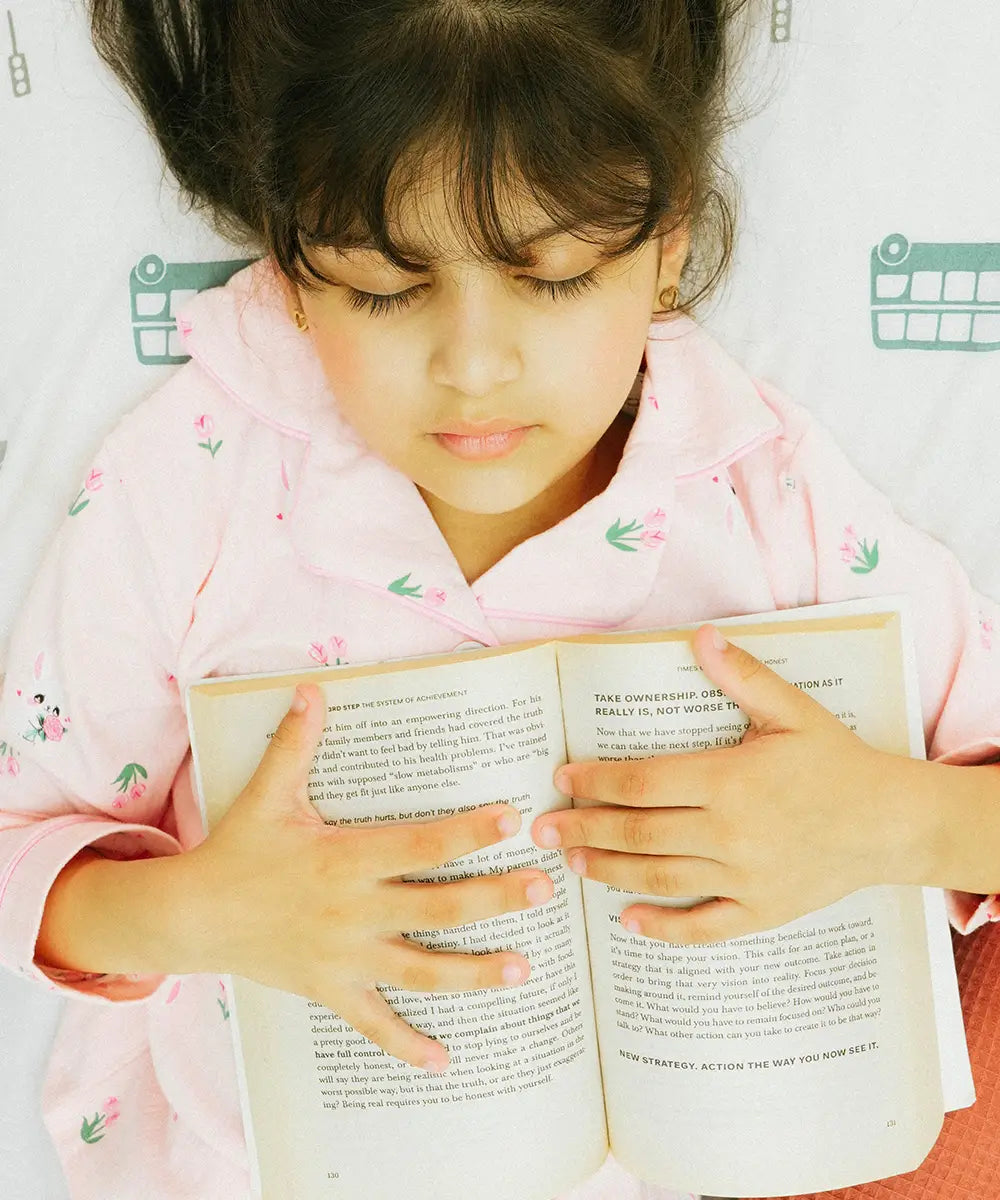 Bunny Blossom Button Down Night Suit