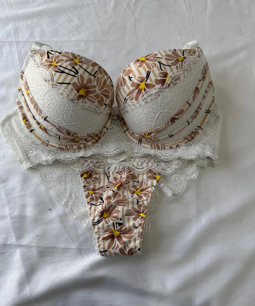 Elegant Blossom Lace Set