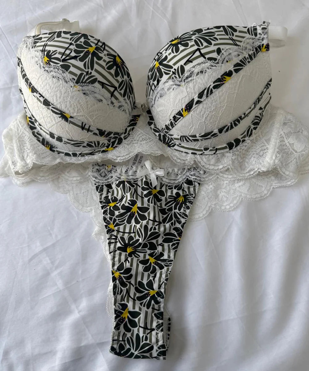 Elegant Blossom Lace Set