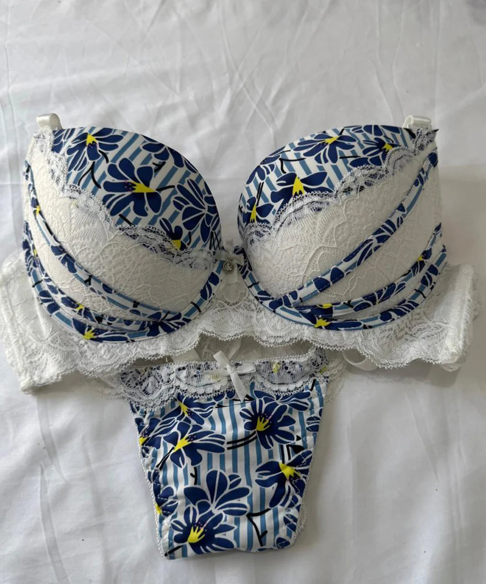 Elegant Blossom Lace Set