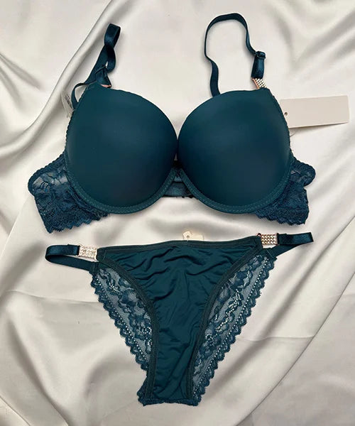 BEADS HOOK PLAIN BRA SET - 86223