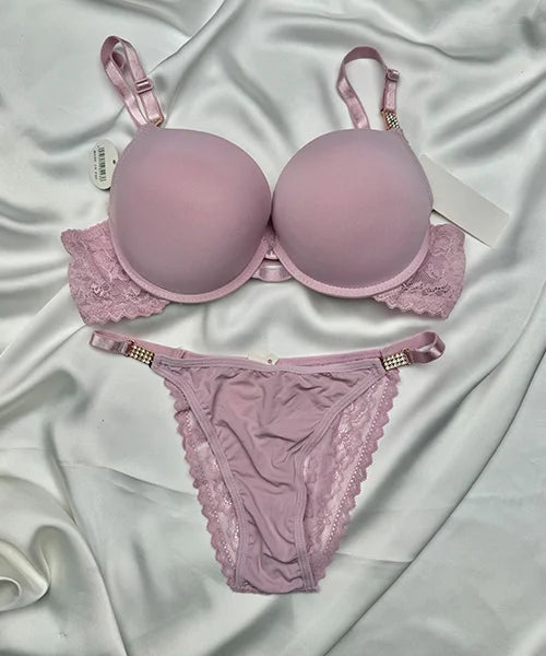BEADS HOOK PLAIN BRA SET - 86223