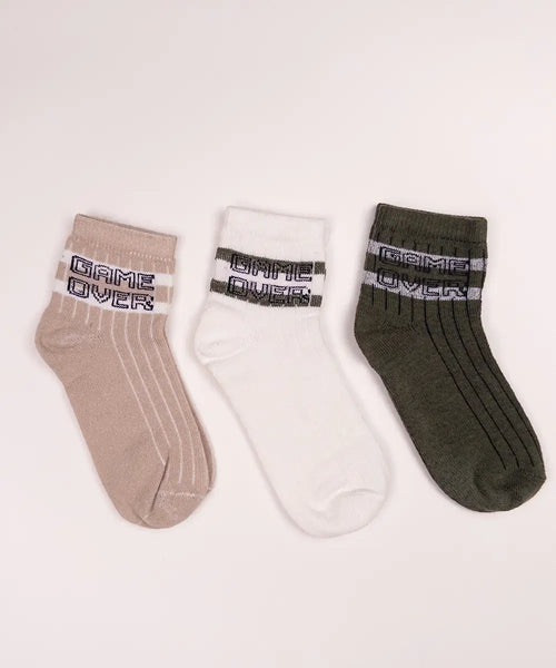 Pixel Player Ribbed 3-Pack