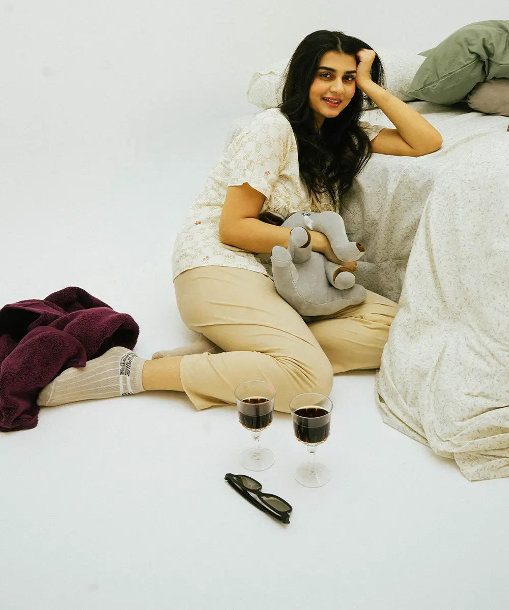 Relaxed Fit Printed Nightsuit