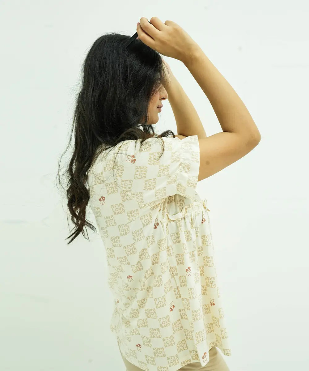 Relaxed Fit Printed Nightsuit