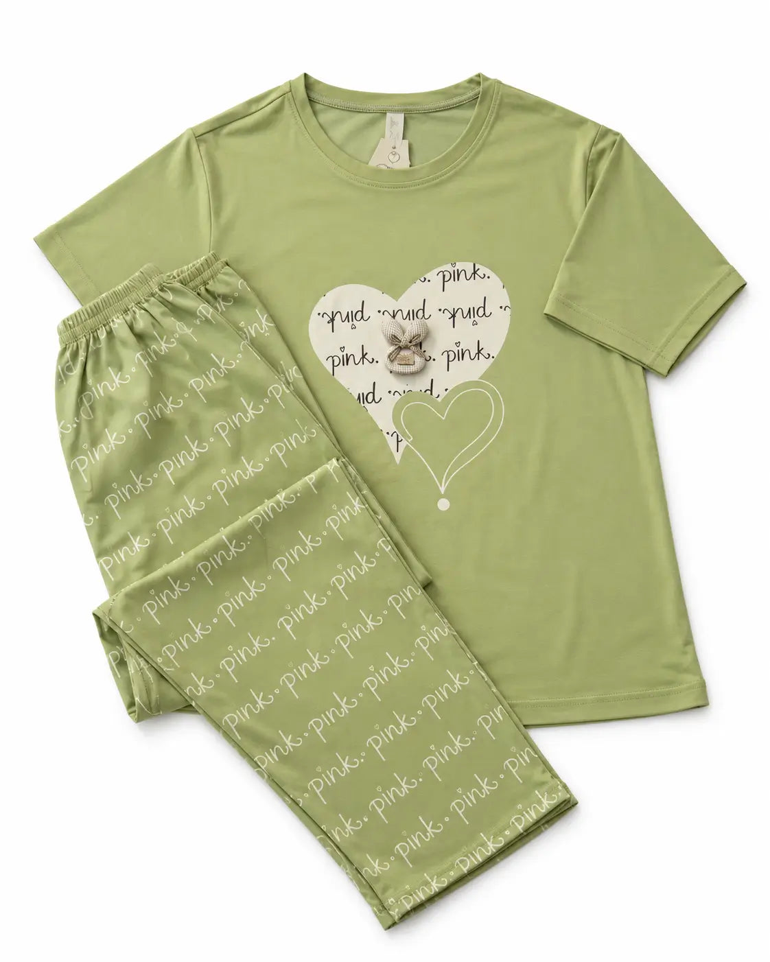Sage Heart Pajama Set