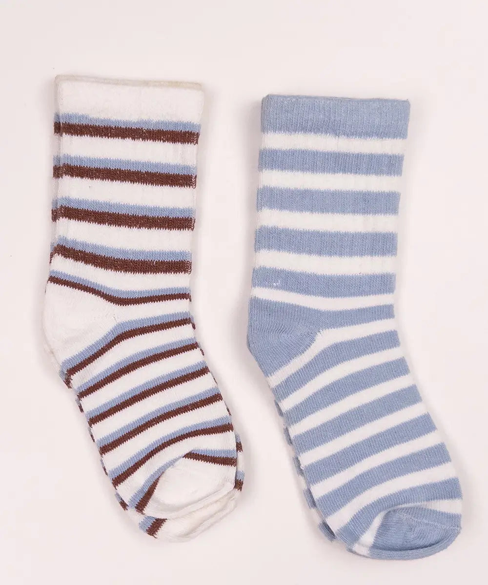 Seaside Stripe Crew Pack Of 2