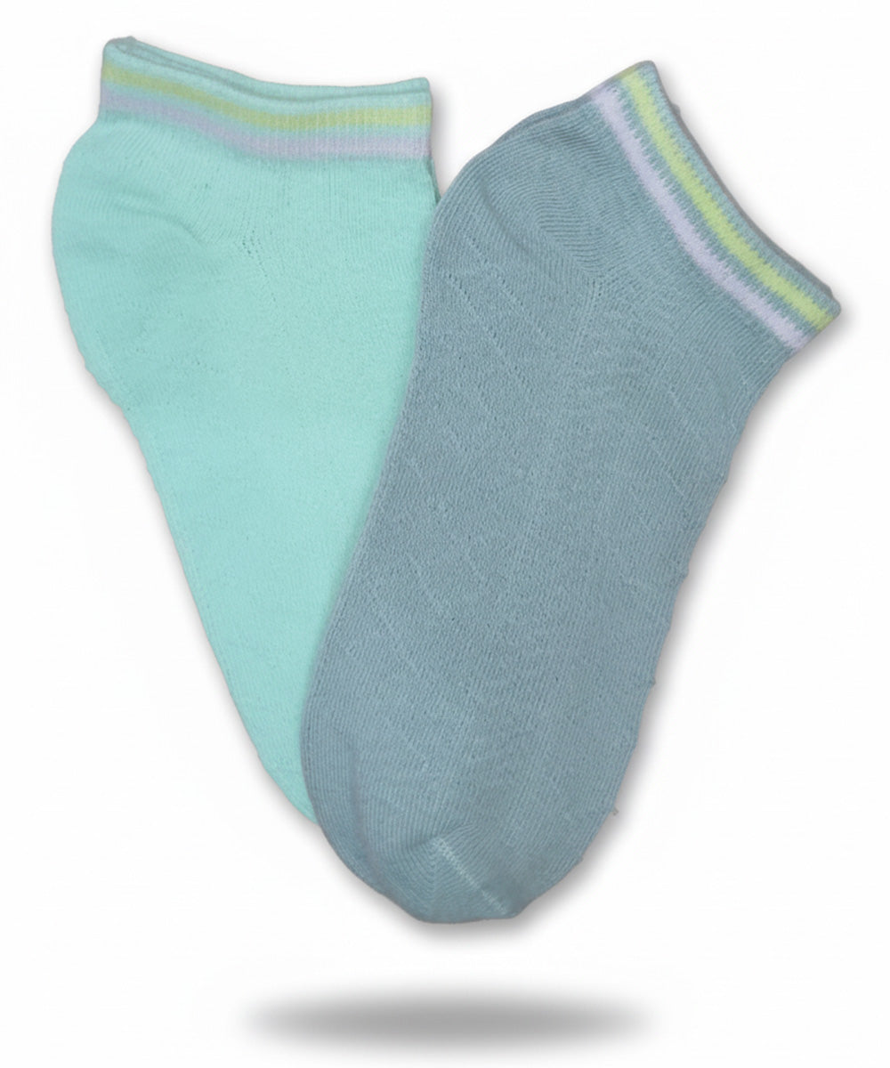 Sport Stripe Ankle Socks Pack of 2