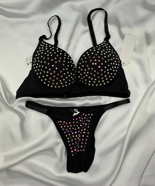 BEADS FANCY BRA SET - 68191