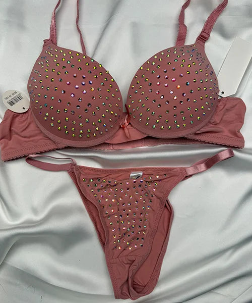 BEADS FANCY BRA SET - 68191