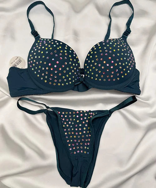 BEADS FANCY BRA SET - 68191