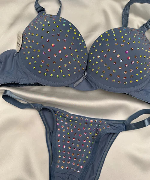 BEADS FANCY BRA SET - 68191
